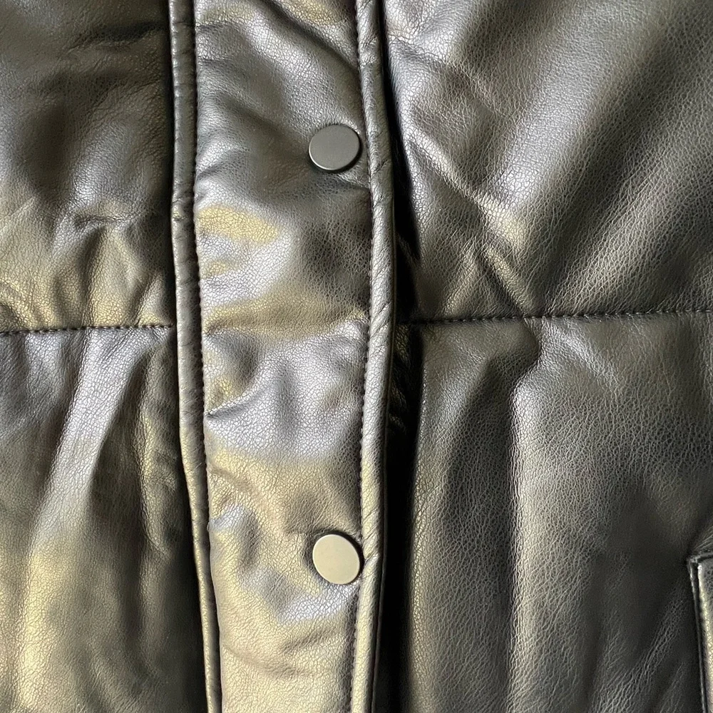 Marc New York Faux Leather Puffer Vest - Picture 6 of 9